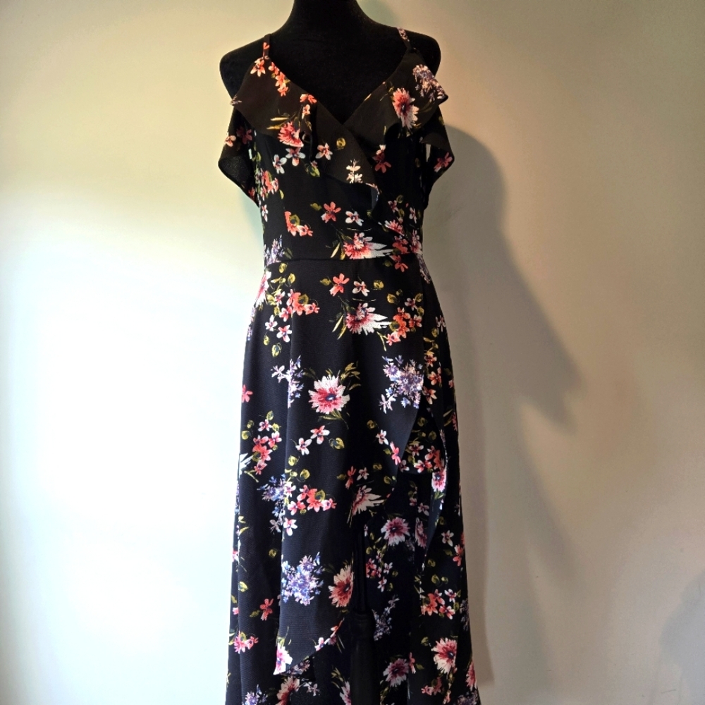 Iz Beyer Maxi Dress With Shorts Romper Juniors 9